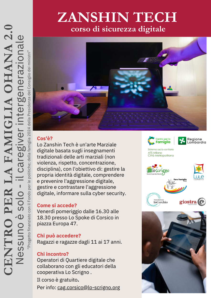 ZANSHIN TECH, corso di sicurezza digitale.